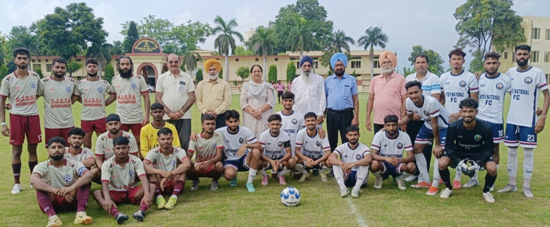 International Football Club Phagwara and Olympian Jarnail Singh Football Academy tied in the 39th Punjab State Super Football League match